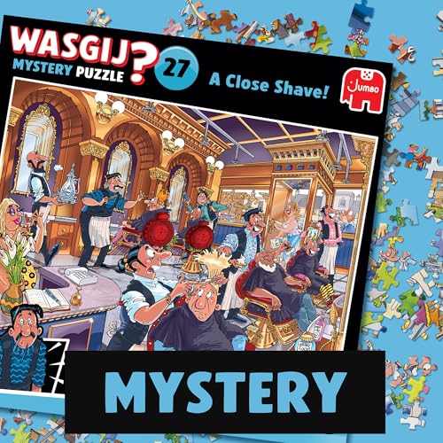 Jumbo Wasgij Mystery 27, A Close Shave - 1000 Piece Jigsaw Puzzle for Adults | Multicolor 3
