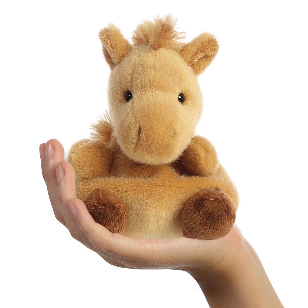 AURORA Palm Pals Gallop Horse - 5 Inch Pocket-Size Stuffed Animal | Brown Plush Toy | Suitable from Birth 5