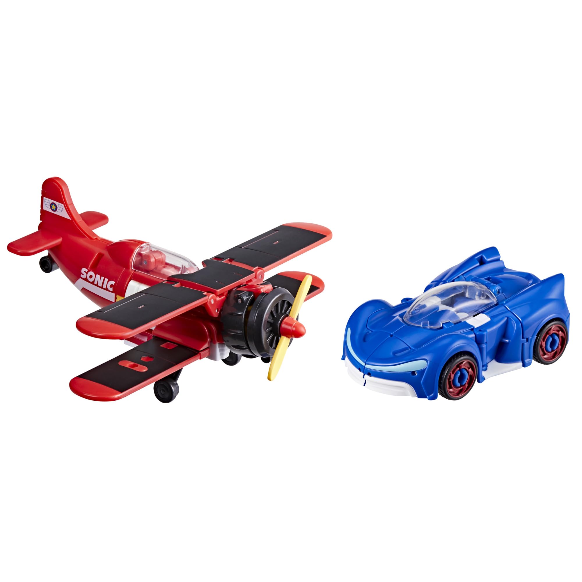 Transformers x Sonic the Hedgehog Collaborative Blue Booster & Wingtail Action Figures | 5-inch Figures | Ages 8+ 3