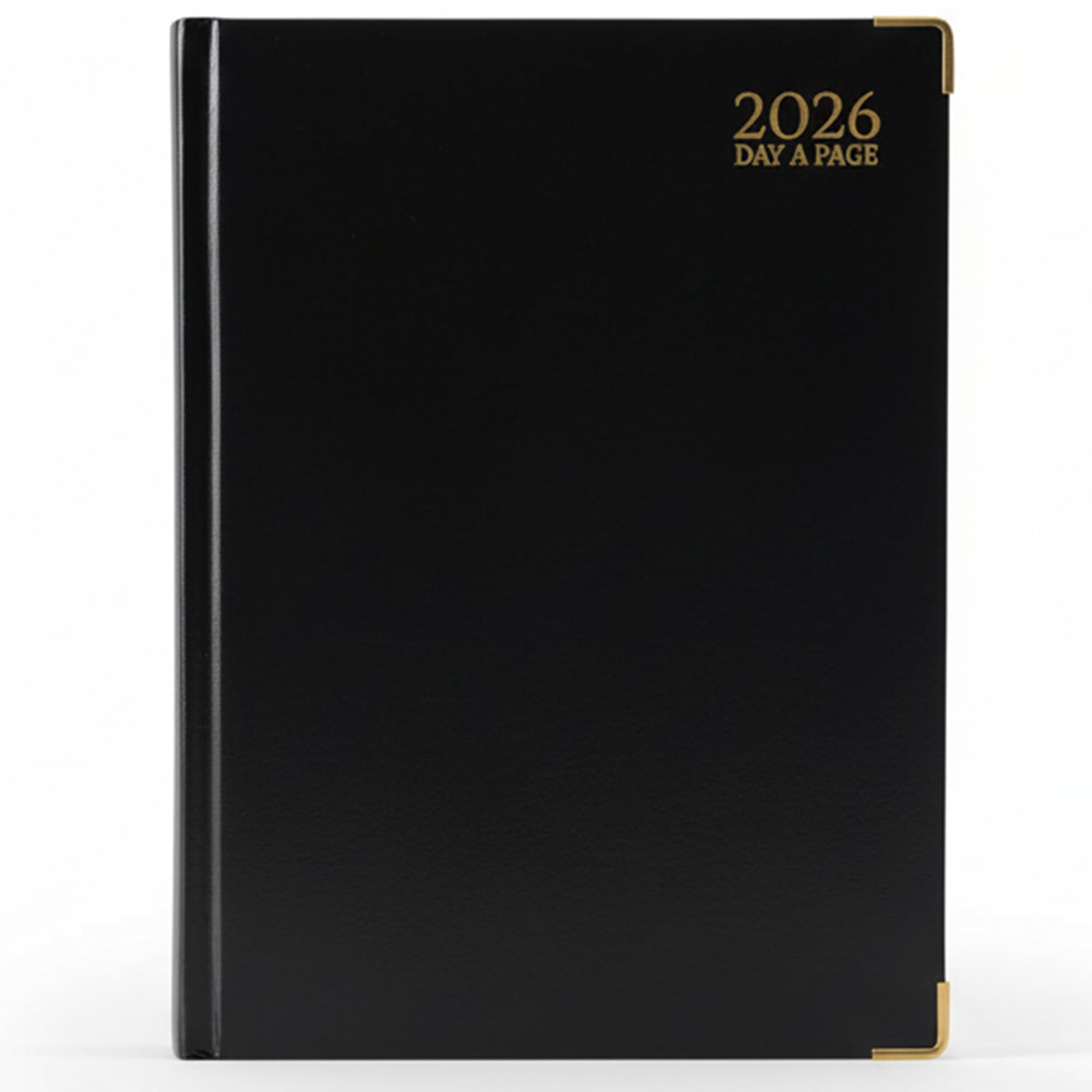 G4GADGET A4 2026 Day a Page Black Diary Gilt Edges Hardback 1