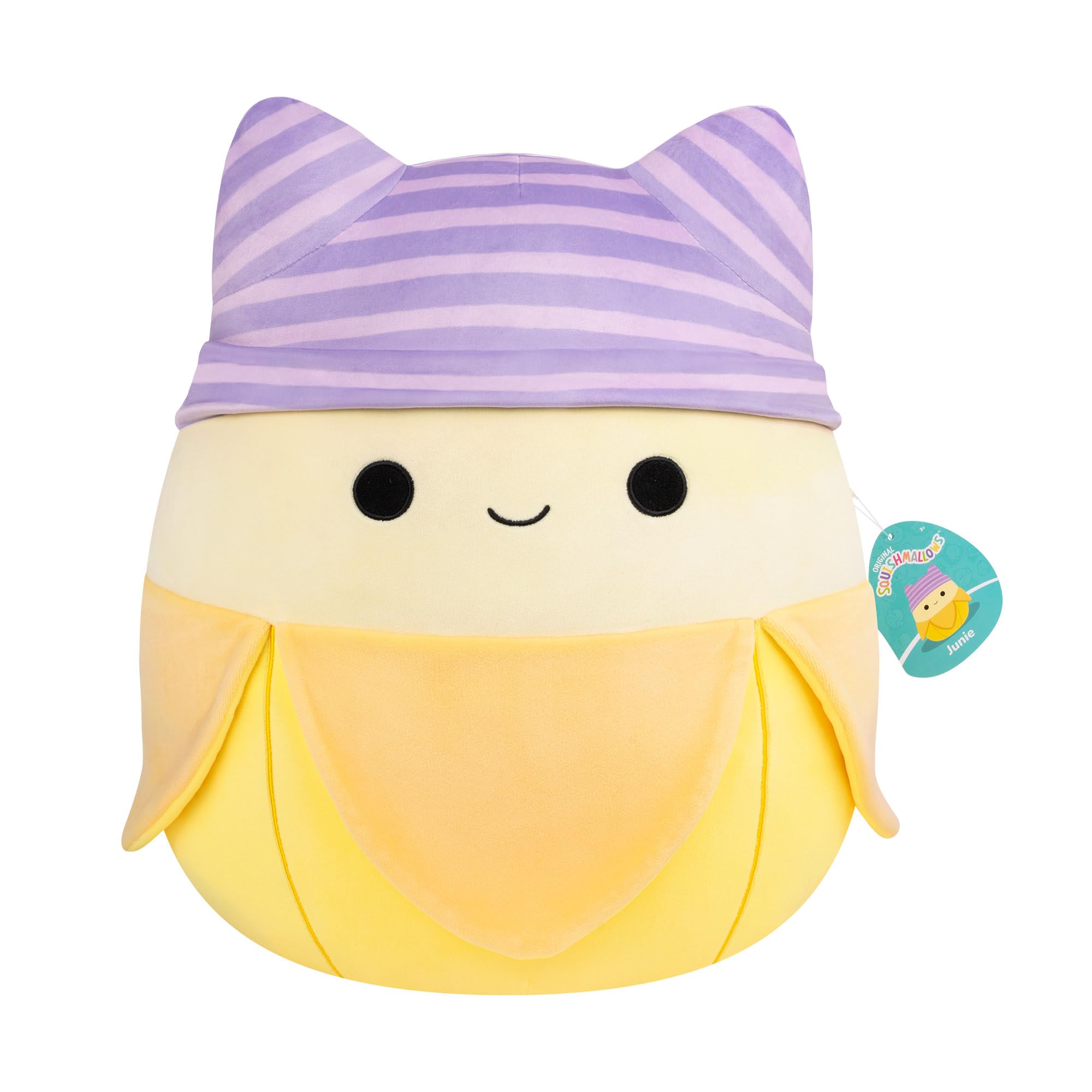 Squishmallows 16-Inch Junie the Yellow Banana Plush - Soft Stuffed Animal for Kids & Collectors