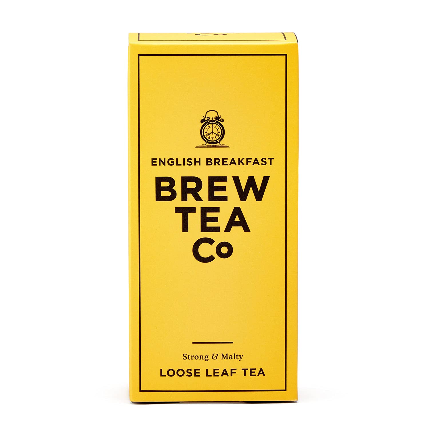 Brew Tea Co English Breakfast Loose Leaf Tea - Strong Malty Flavor | 113g Rolled Leaves