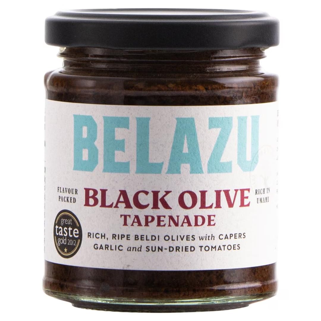Belazu Beldi Black Olive Tapenade - 170g Jar | Suitable for Vegetarians 1