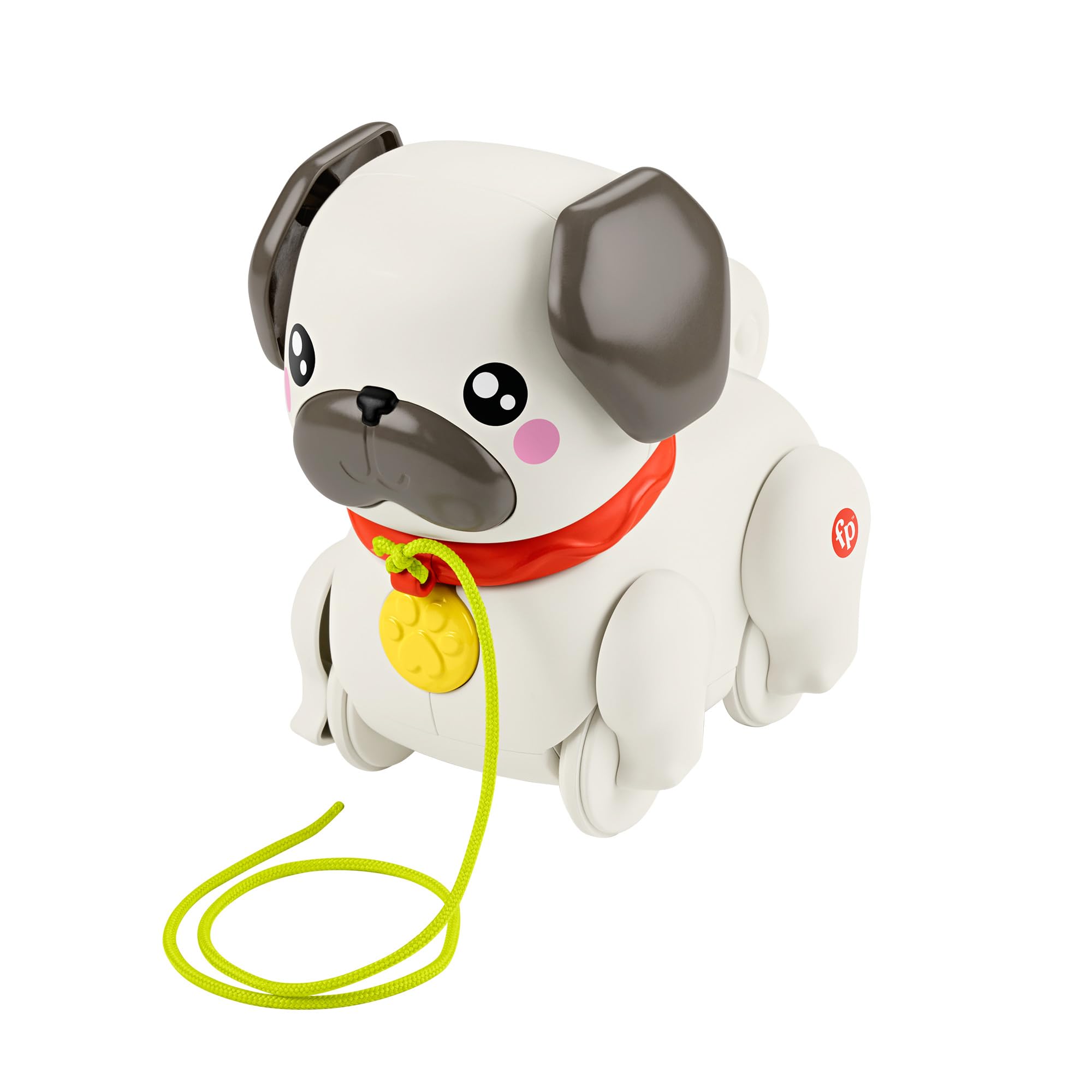 Fisher-Price FP Pets Walk-The-Pup-Pug Pull-Along Toy - Ages 12 Months+