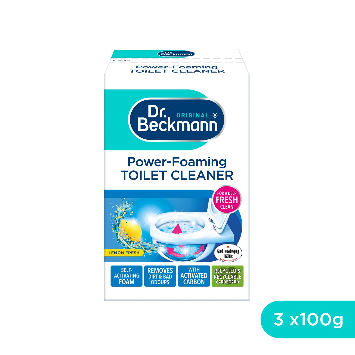 Dr. Beckmann Power-Foaming Toilet Cleaner - Activated Carbon Formula | Prevents Limescale | 300g 3
