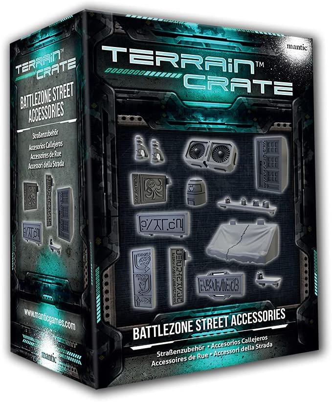 Mantic Games Battlezones Street Accessories Terrain Crate (MGTC211) 1