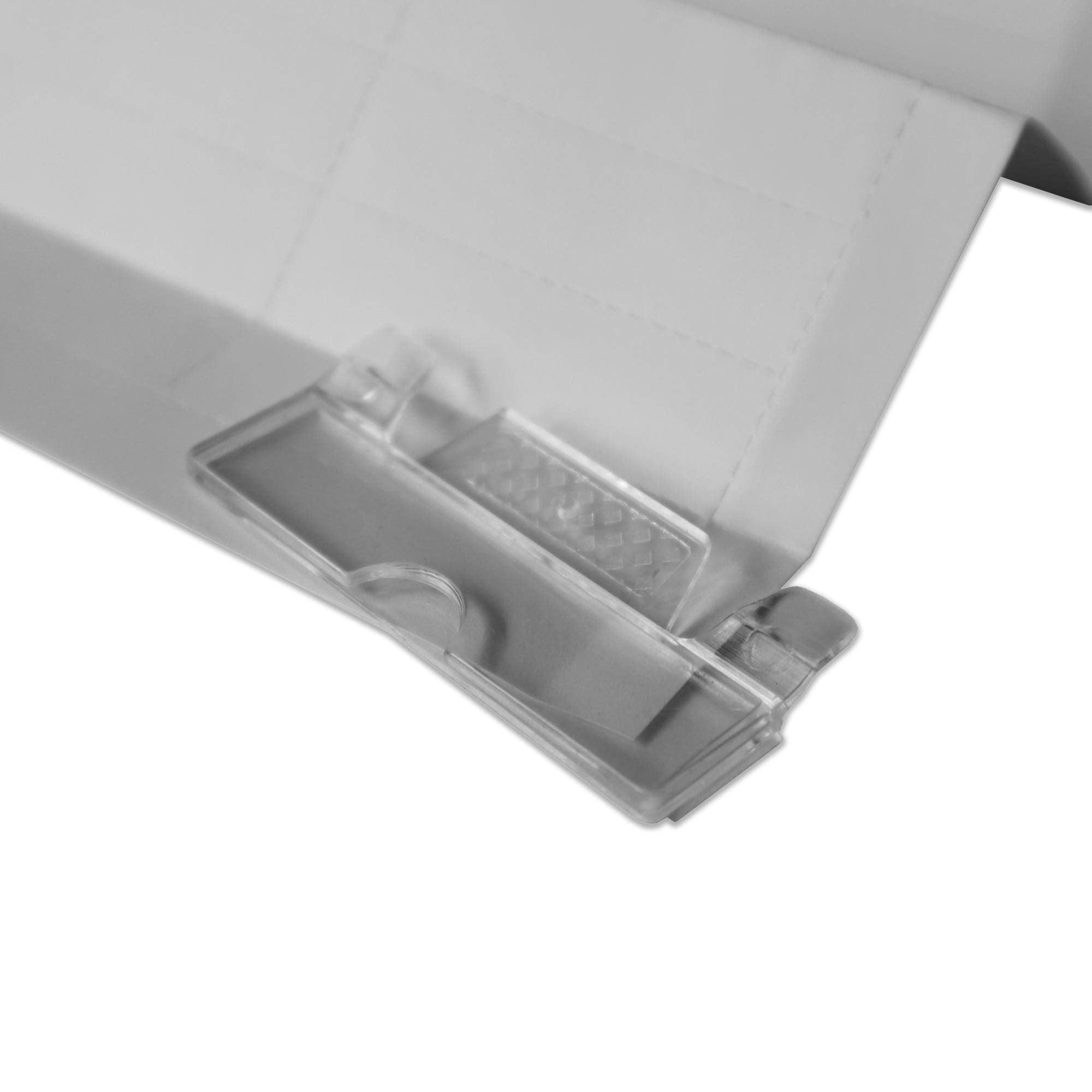 Habercrafts 100 Pack Clear Plastic Suspension File Tabs & Printable Inserts | Straight Cut Top Tab 4