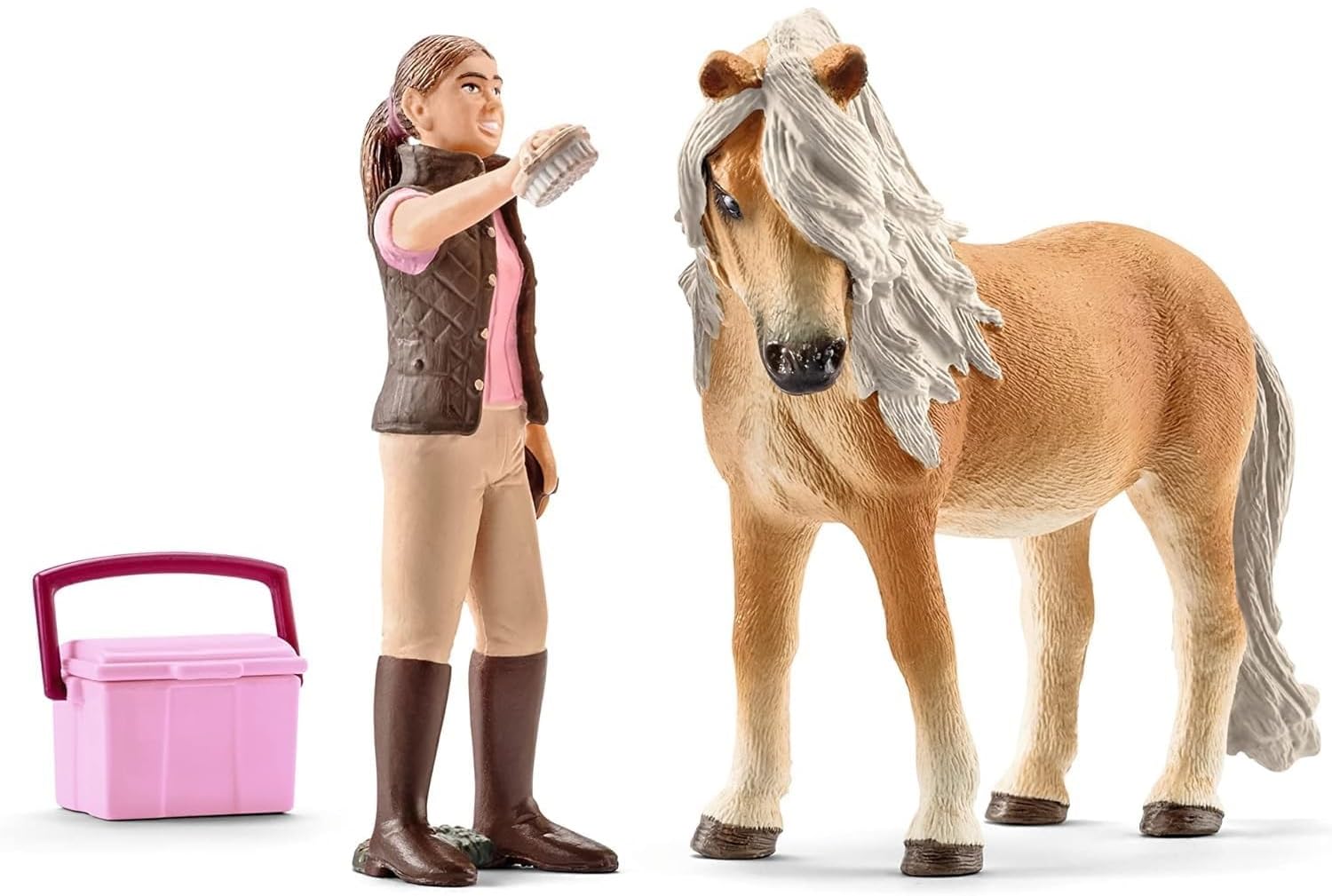 Schleich Horse Club Groom with Icelandic Pony Mare Playset | Model 41431 | Ages 5+ 7