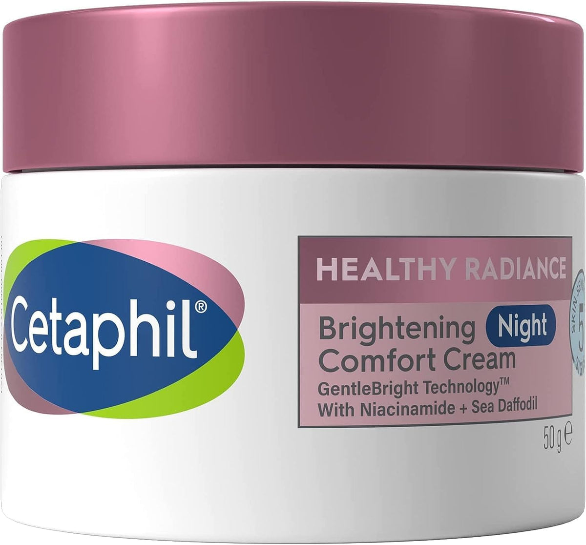 Cetaphil Healthy Radiance Face Brightening Moisturiser - Overnight Hydration & Dark Spot Reduction | 50g