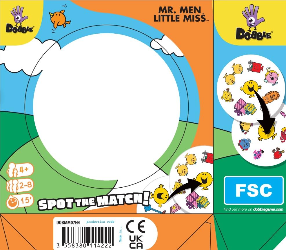 Asmodee Dobble Mr. Men und Little Miss Kartenspiel (ASMDOBMM07EN) 6