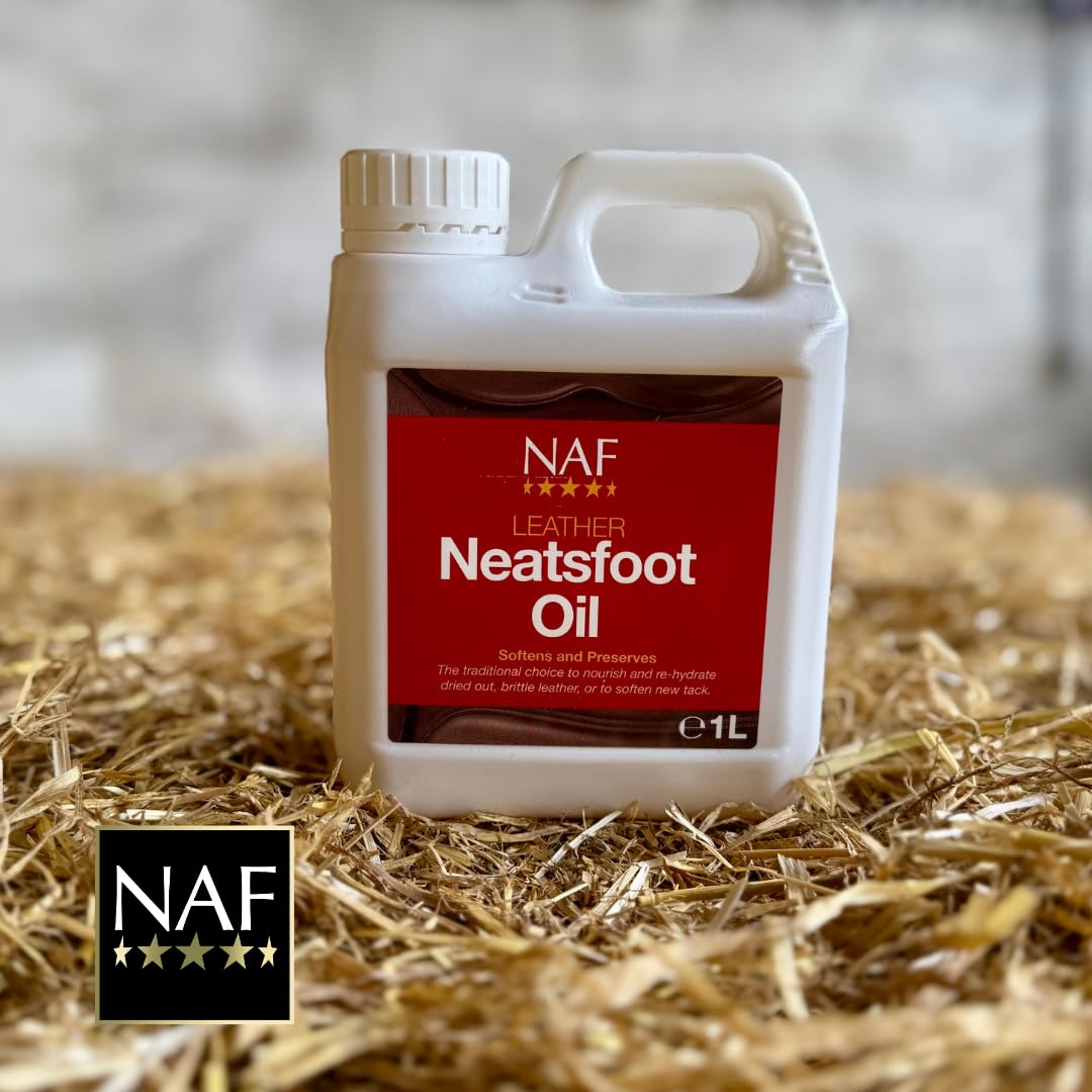 NAF Leather Neatsfoot Oil - Traditional Conditioning for Tack & Saddlery | 1L