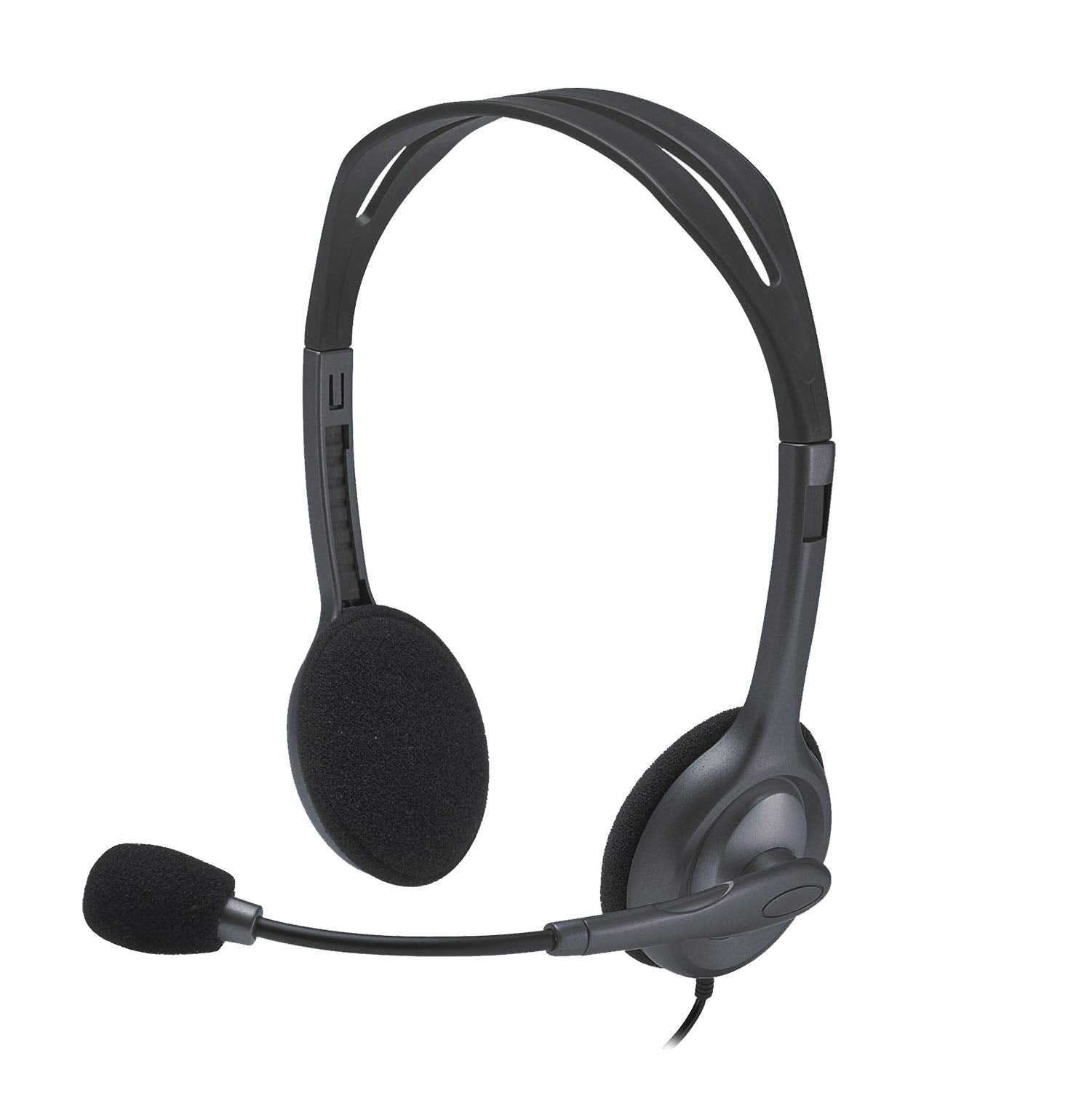 Logitech H111 Wired Stereo Headset with Noise-Cancelling Microphone and 3.5 mm Jack for PC, Mac, Laptop, Smartphone, Tablet - Black 8