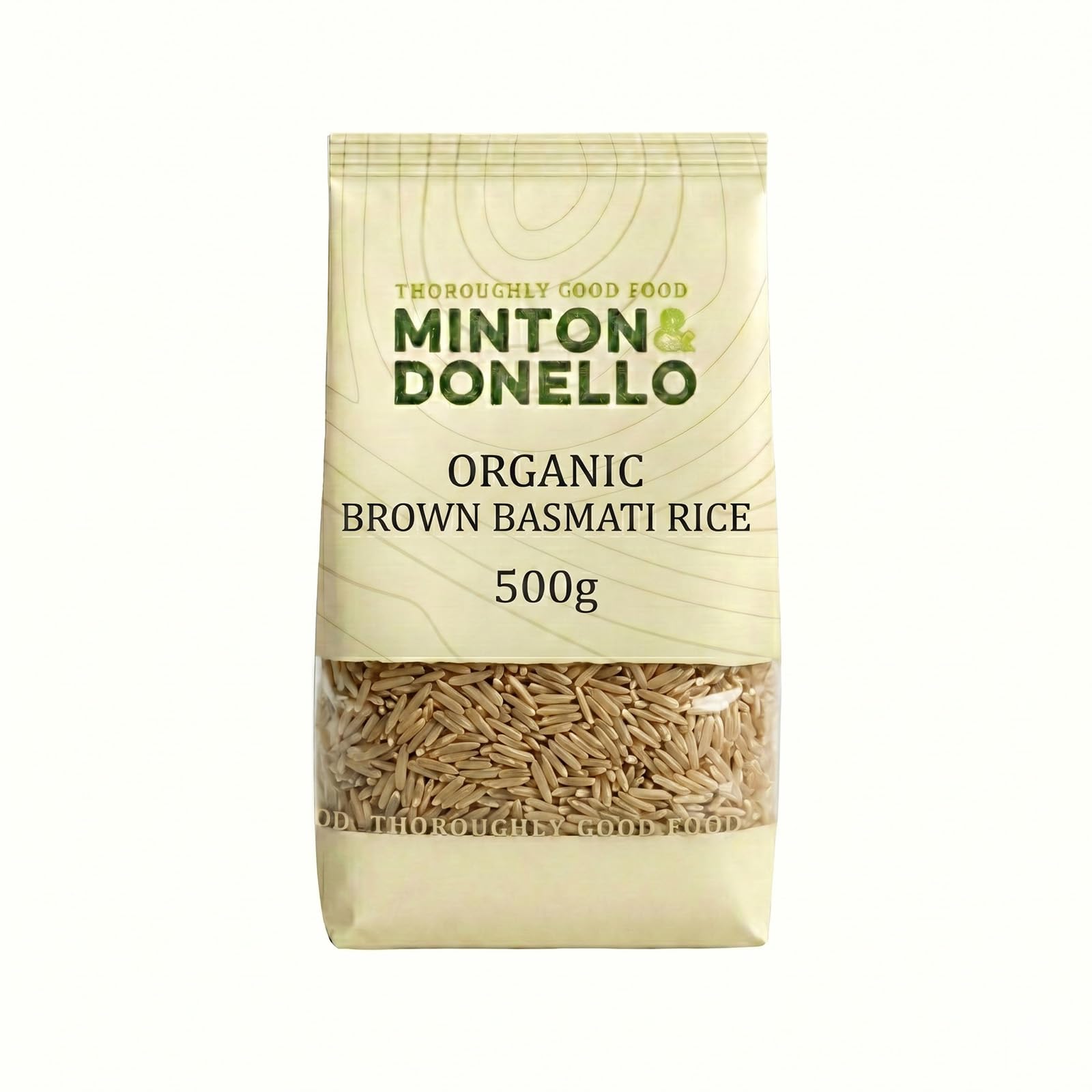 Mintons Good Food Organic Brown Basmati Rice - 500g Whole Grain | Low Fat & Low Calorie