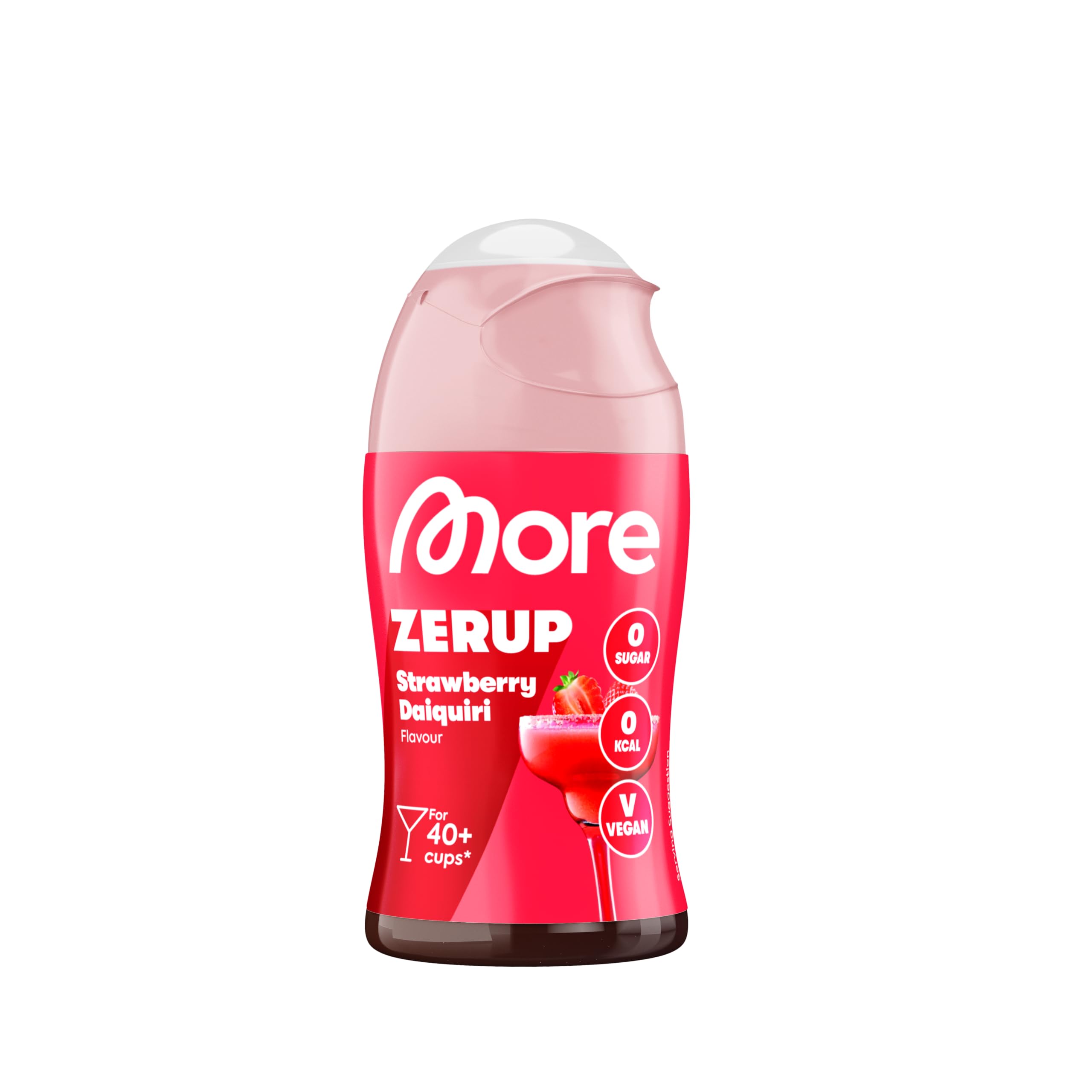 MORE NUTRITION Zerup Strawberry Daiquiri Syrup - Sugar-Free | 65 ml | Makes 8L