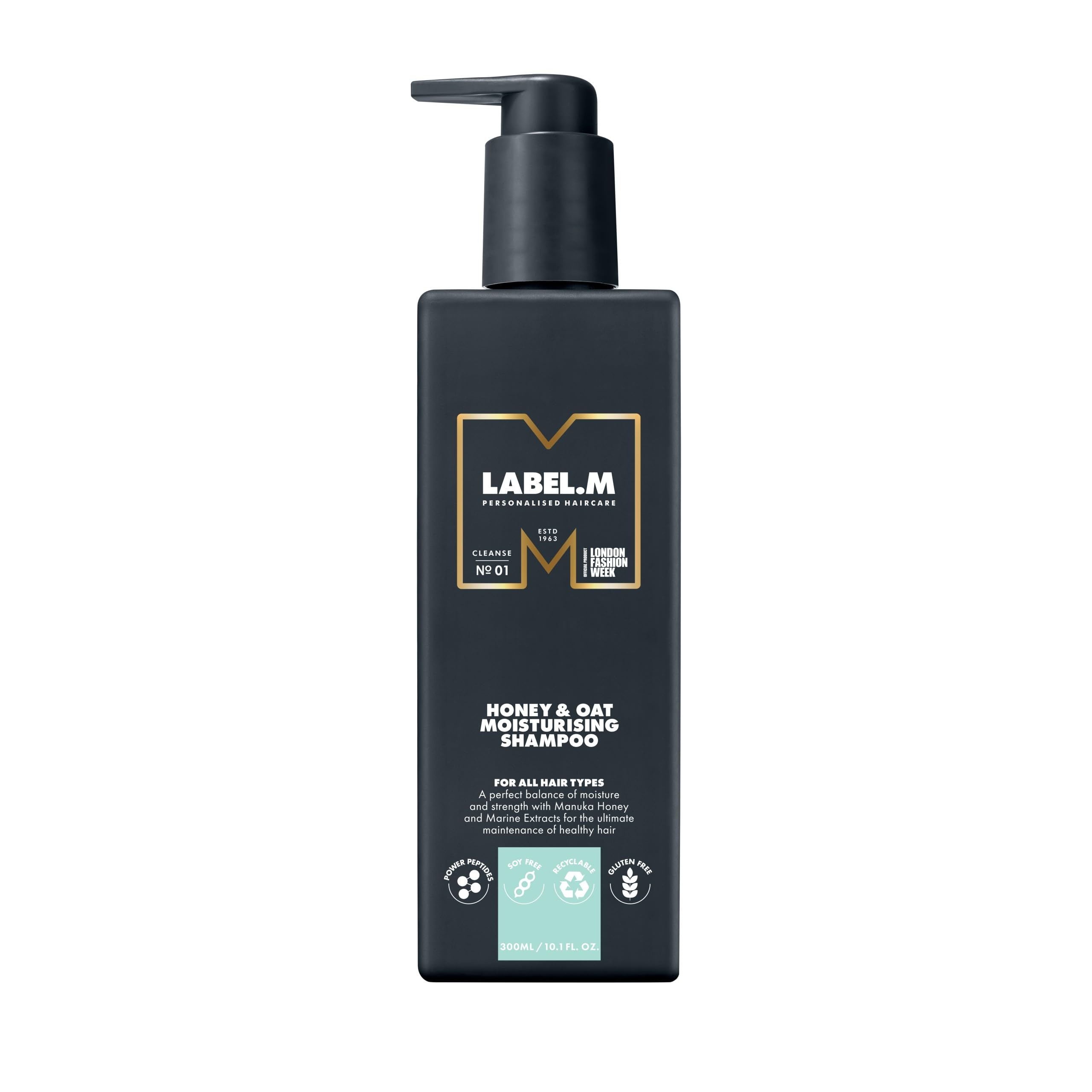 label.m Honey & Oat Moisturising Shampoo - Nourishes & Repairs | 300ml 1