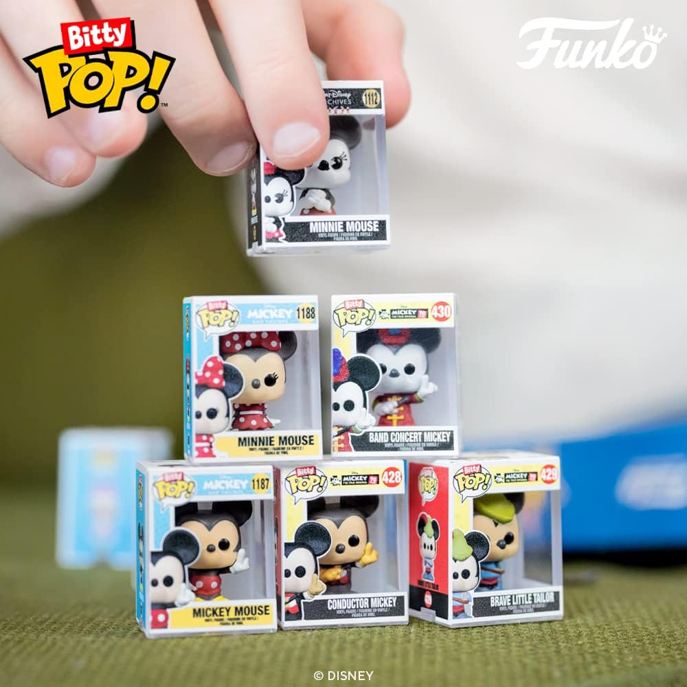 Funko Bitty POP! Disney - Goofy, Chip, Minnie Mouse (Hands Folded) & Mystery Figure Vinyl Collectible 4-Pack