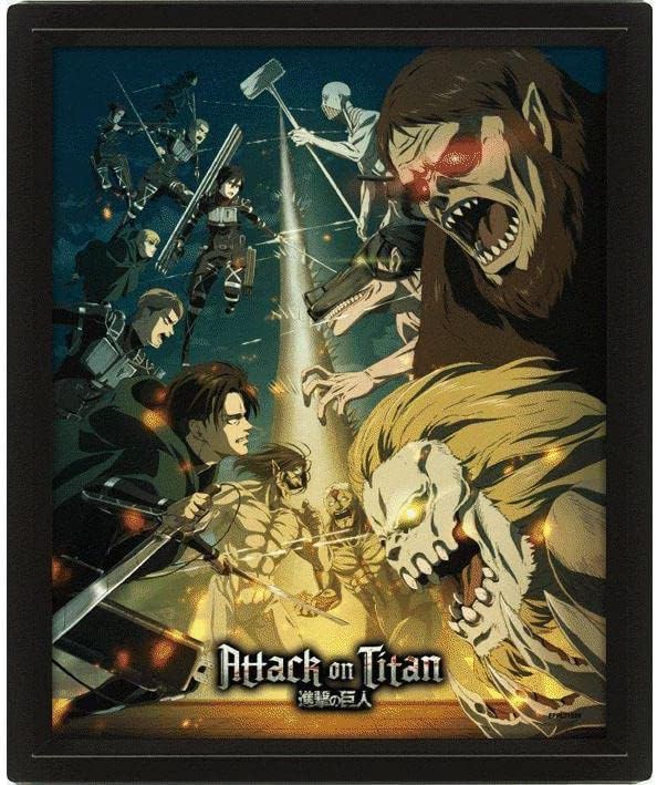 Attack On Titan S4 (Special Ops Squad Vs Titans) 10 x 8" 3D Lenticular Poster (L