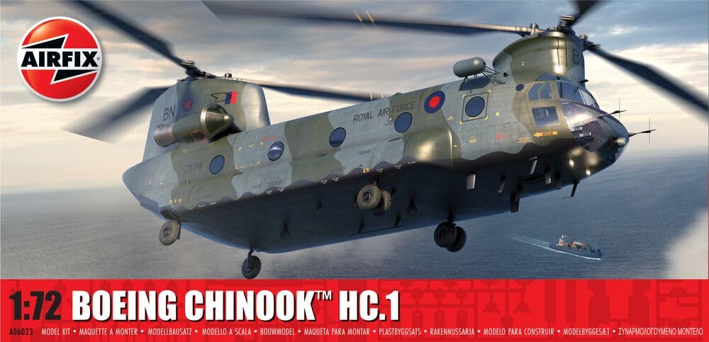 Airfix Boeing Chinook HC.1 Model Building Kit - 1:72 Scale | 171 Parts | A06023