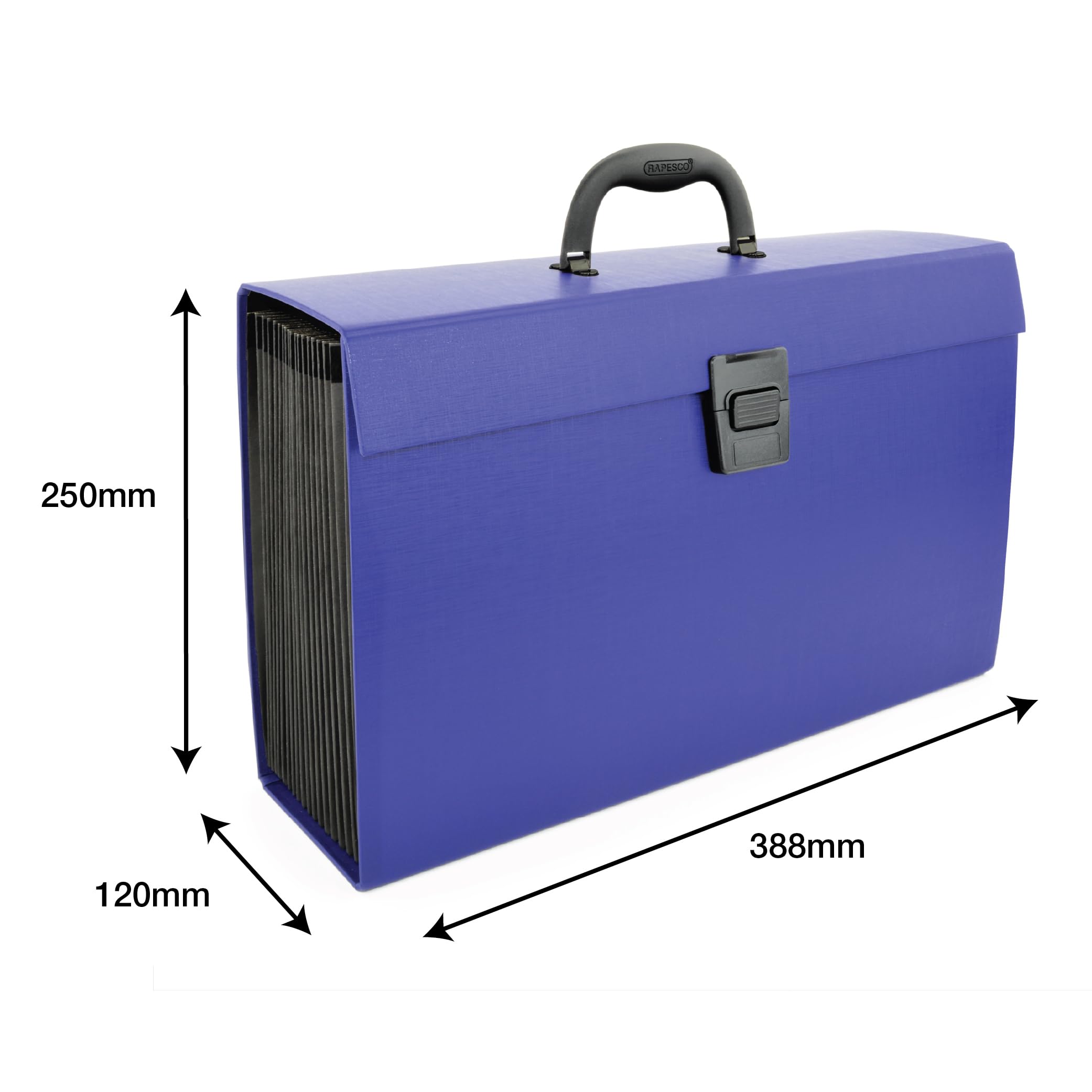 Rapesco 1553 Expanding Box File Document Organiser - 19 Pocket A4+ Blue Fibreboard 6