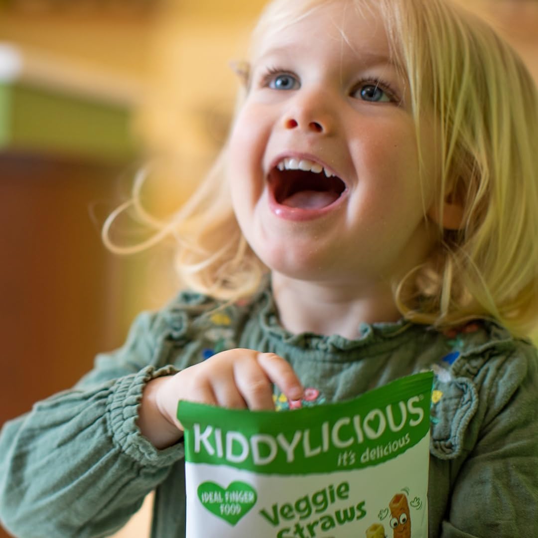 Kiddylicious Veggie Straws - Tomato, Kale & Spinach Flavor | 10 Packs for 9+ Months 3