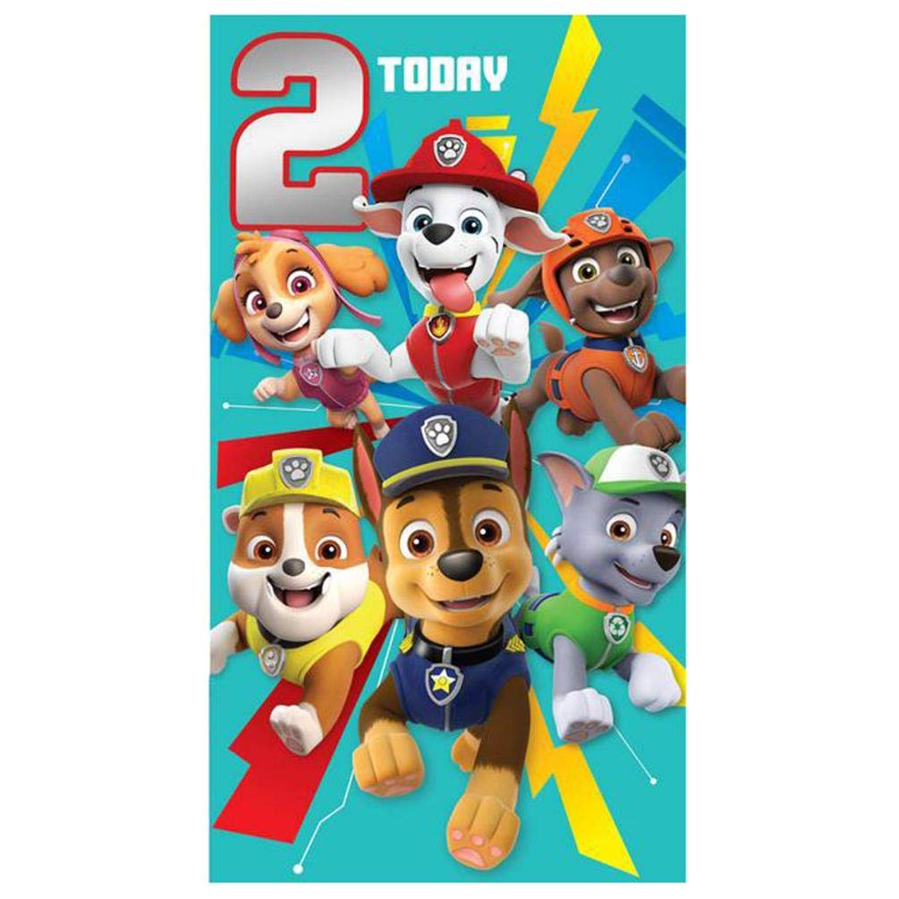 Danilo Promotions LTD Paw Patrol Official Birthday Card | Age 2 | A6 Size 1