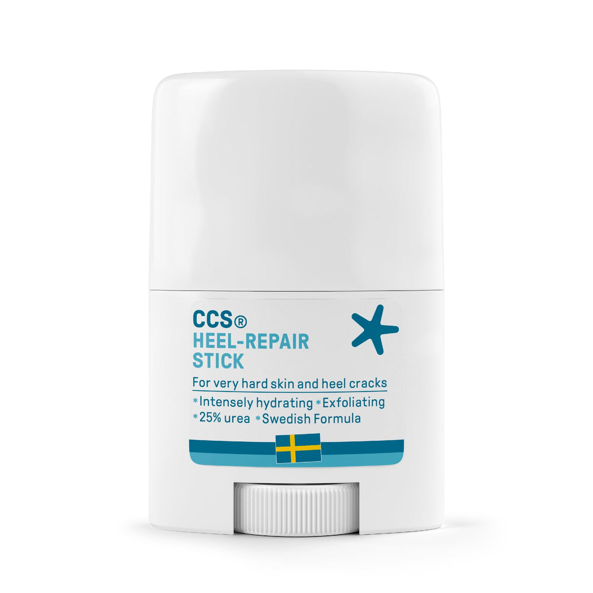 CCS Heel Repair Stick for Dry Feet and Cracked Heels - 25% Urea - 25 ml