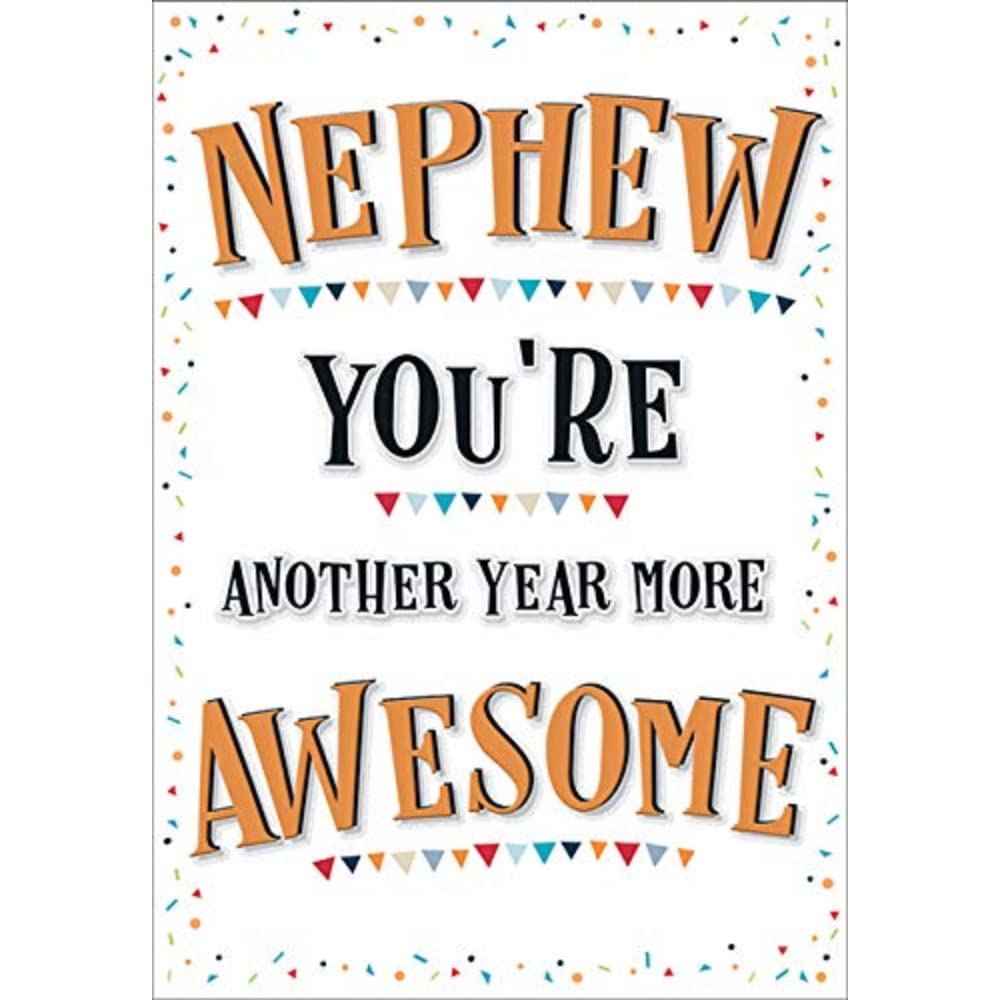 Piccadilly Greetings Modern Birthday Card for Nephew | 7 x 5 Inches | Designed and Made in the UK 1
