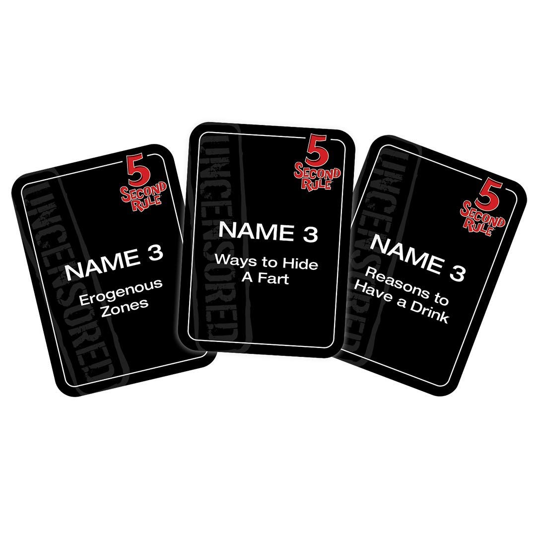 PlayMonster 5 Second Rule Uncensored Card Game - Adult Party Fun | Ages 17+ | 3+ Players 6