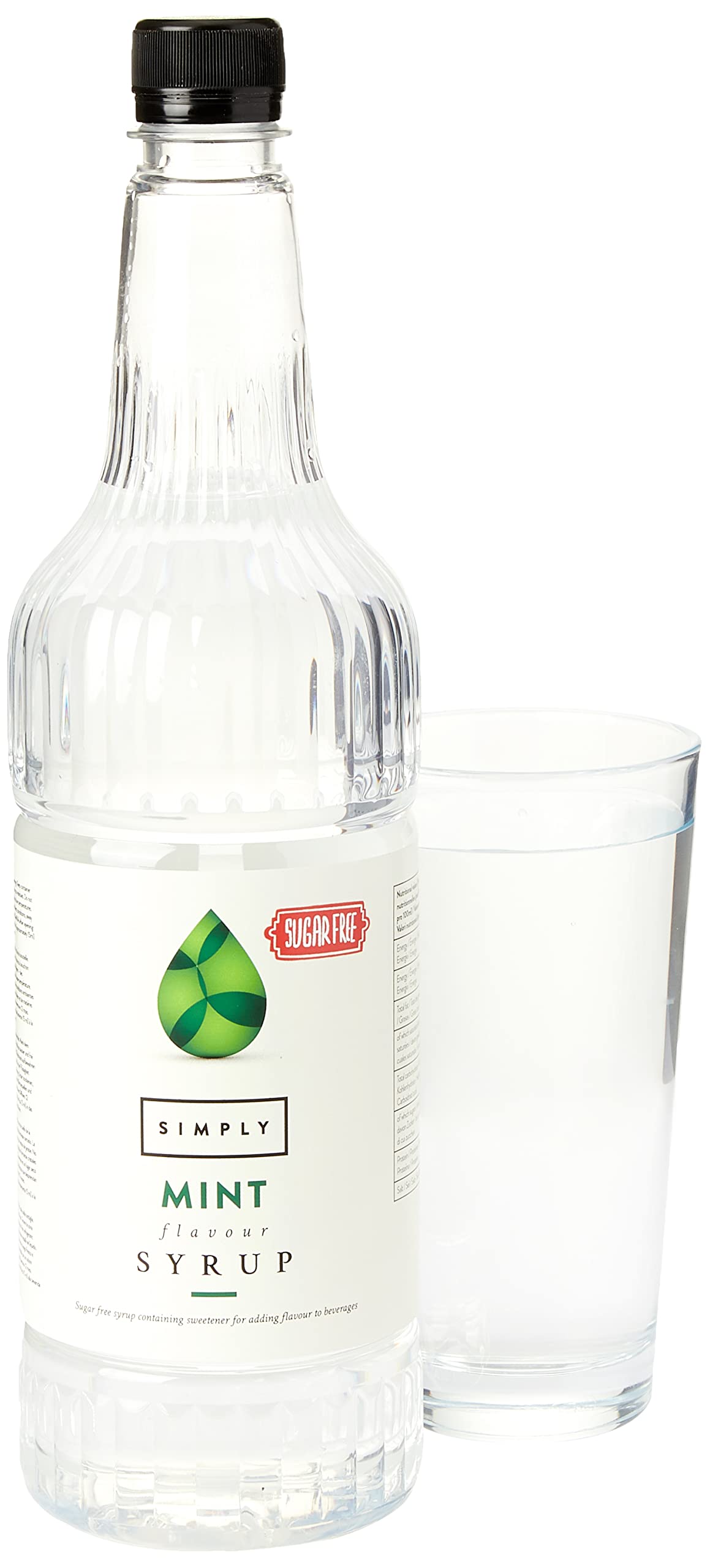 Simply Sugar Free Mint Syrup - Low Calorie, Vegan, Nut Free | 1L Liquid