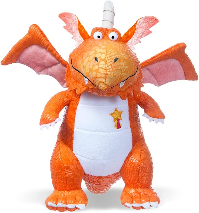 Zog the Dragon Plush Soft Toy - Official Julia Donaldson Licensed, Orange & White 1