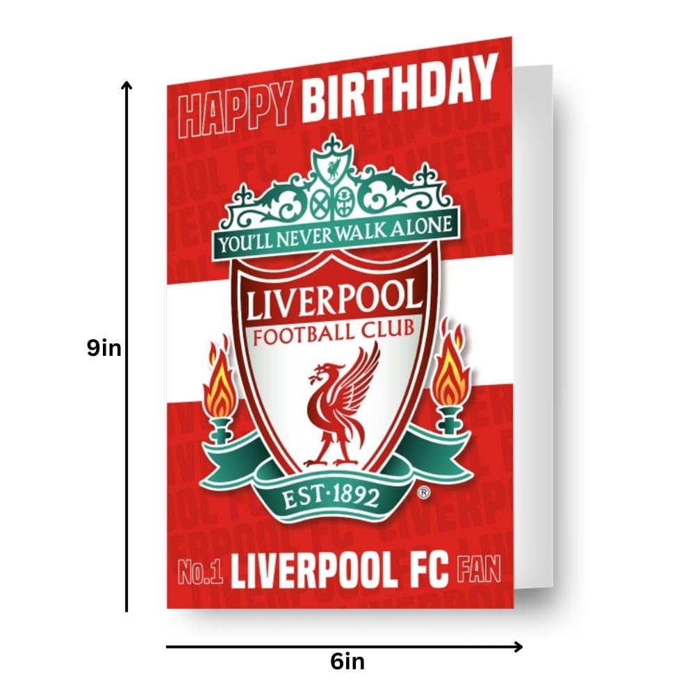 Danilo Promotions LTD Liverpool FC Birthday Card 3D-Effect Lenticular A5 Multi Color