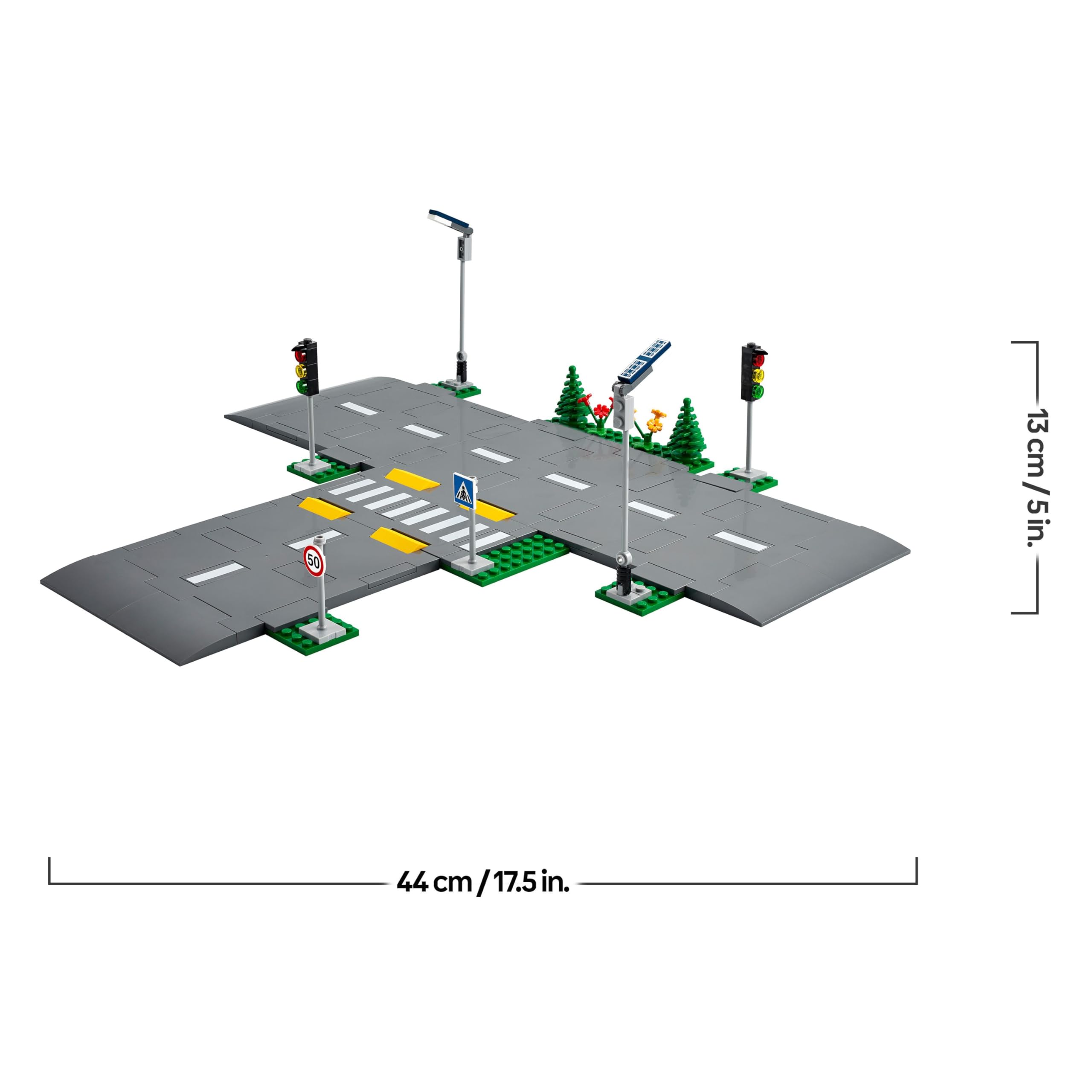 LEGO City Road Plates Building Set 60304 with Traffic Lights and Glow in the Dark Bricks | Ages 5+ 8
