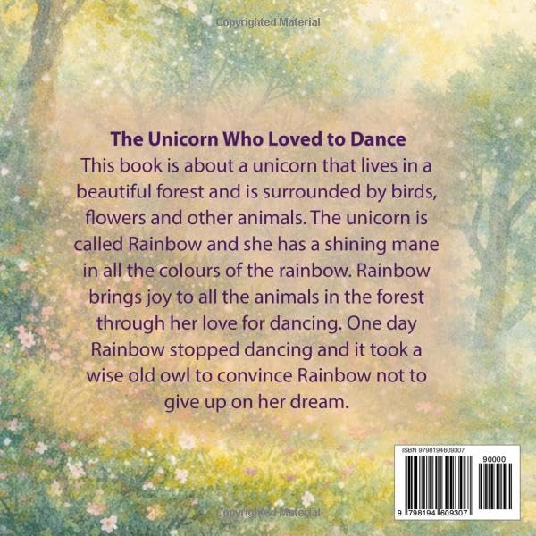 Dancing Unicorn Children's Book - Paperback, 30 Pages, Ages 3–8