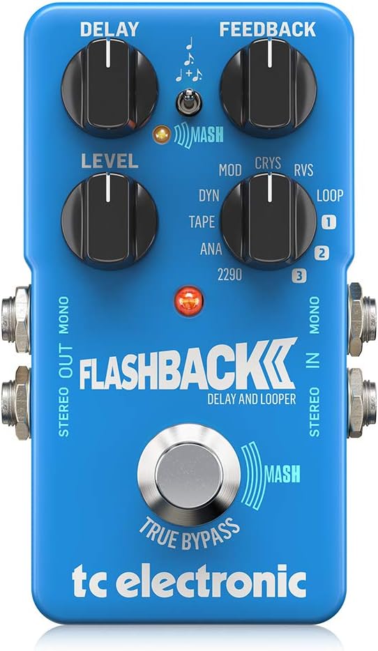 TC Electronic Flashback 2 Delay Pedal with MASH Footswitch and Crystal Delay Effect