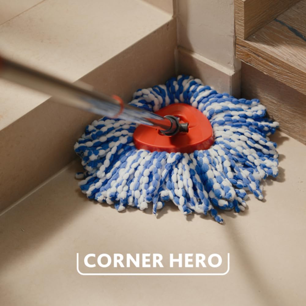 Vileda H2PrO Spin Mop Head Refill - Microfibre Power for Stubborn Dirt Removal | Machine Washable 2