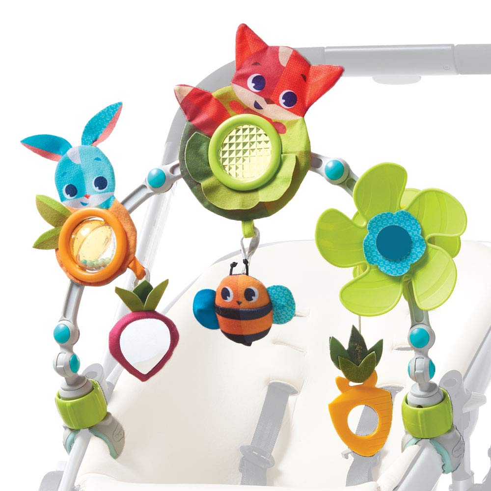Tiny Love Sunny Stroll Activity Arch - Rattle Toys, Crinkly Textures, Baby-Activated Fan | 0m+ 1