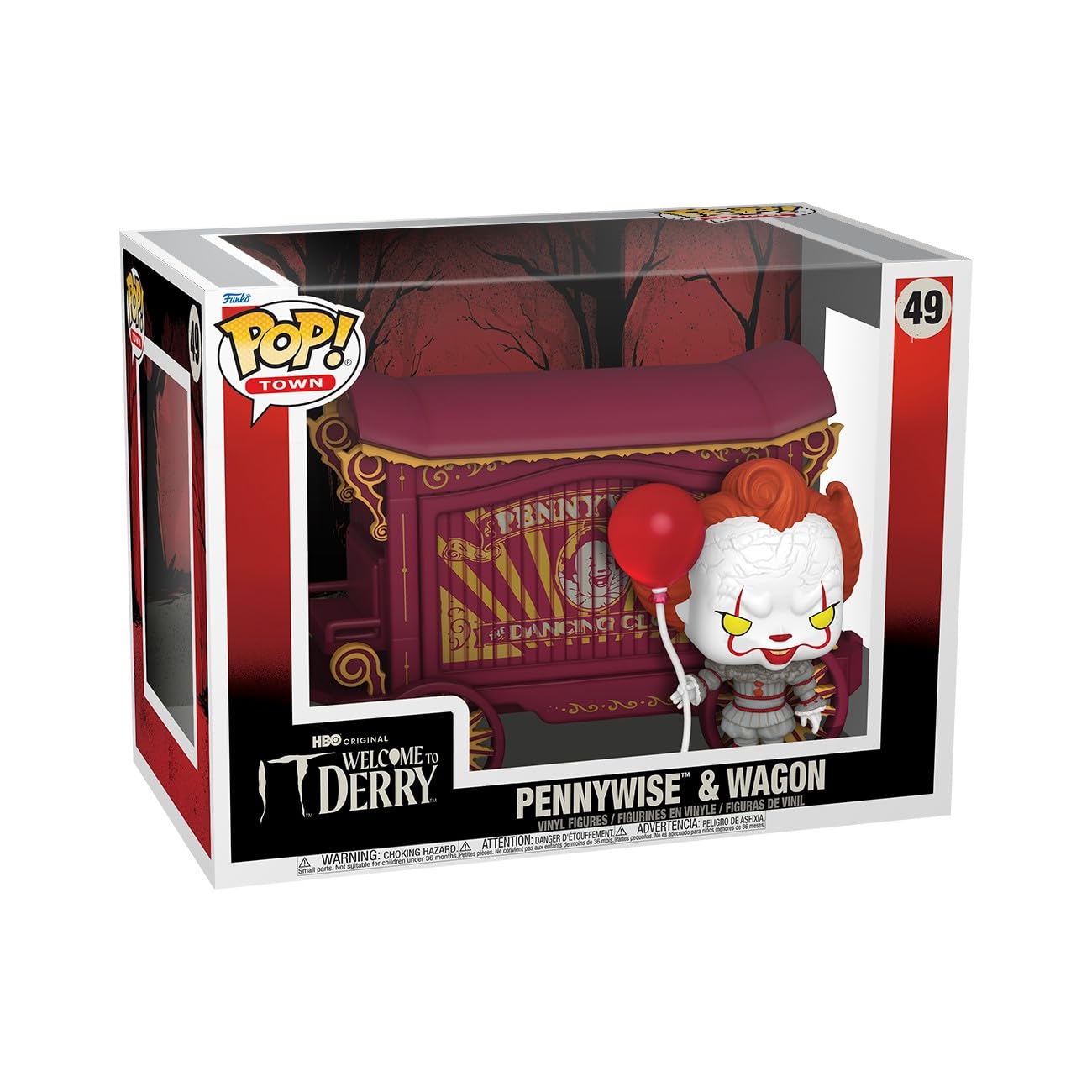 Funko Pop! Town: Welcome to Derry - Pennywise & Wagon Vinyl Figure
