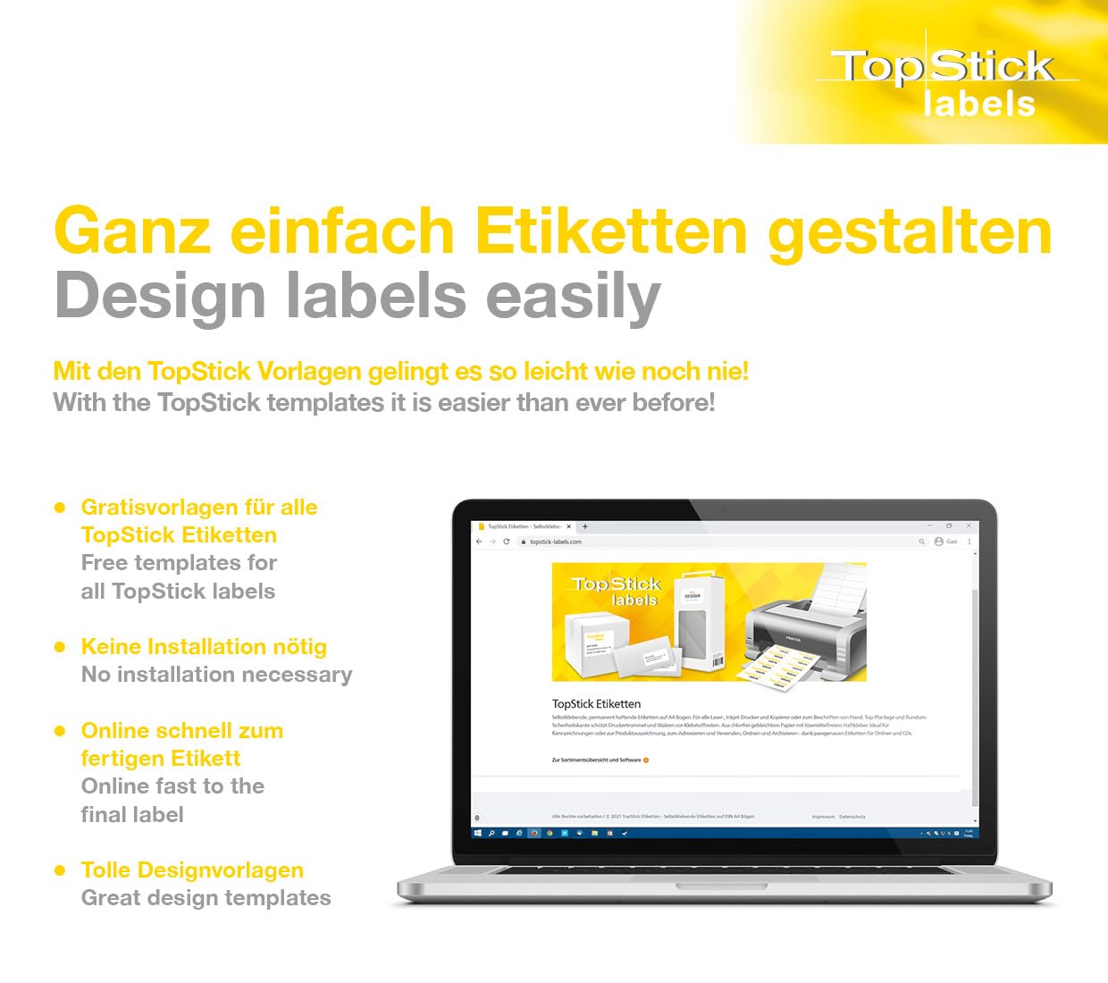 TopStick 8717 Parcel Shipping Labels - 4 Labels per A4 Sheet, 105 x 148 mm | 100 Sheets 7