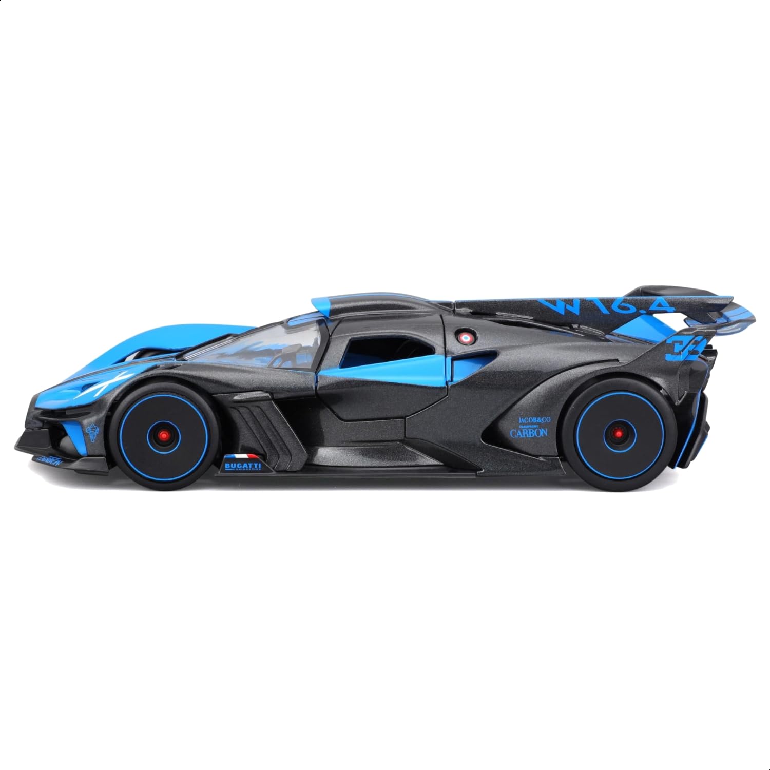 Maisto Bugatti Bolide 1:24 Scale Die-Cast Model Car - Blue | Opening Doors | Working Steering & Suspension 7