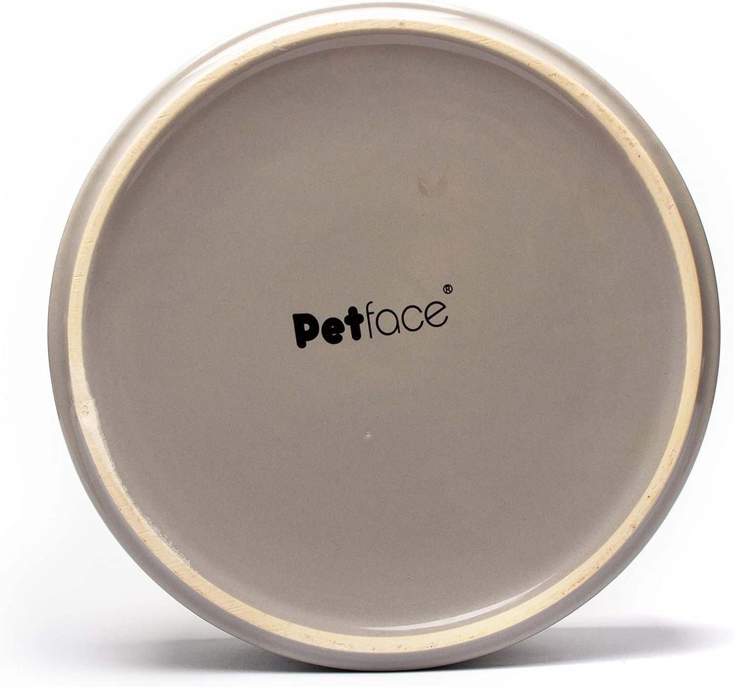Petface Grey Spots Ceramic Dog Bowl - 20 cm Diameter | Durable & Easy to Clean 4