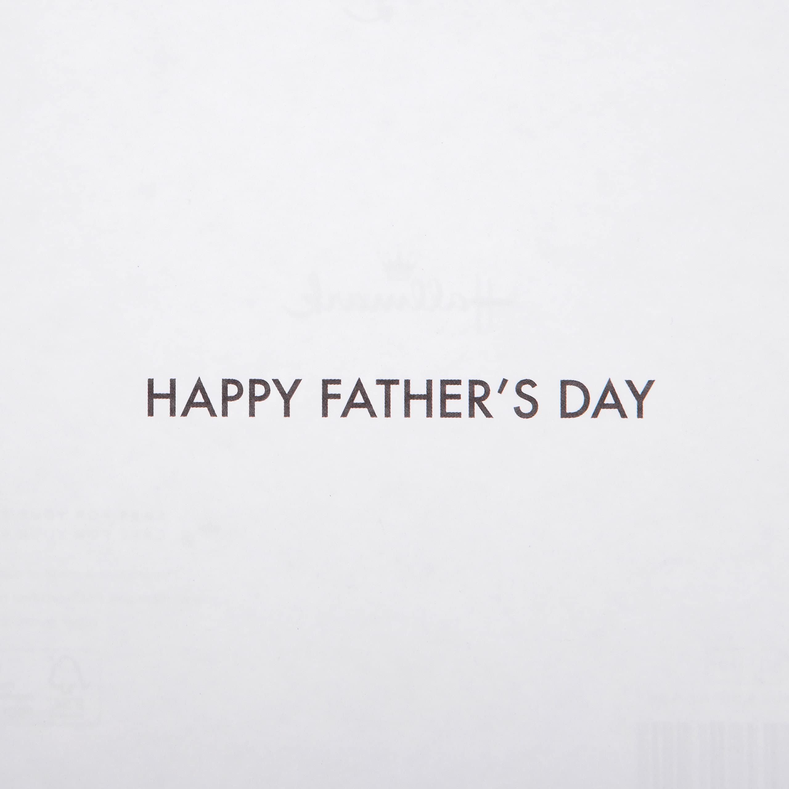 Hallmark Father's Day Card - Contemporary Text Design with Gold Foil & Embossing | 16cm x 16cm 3