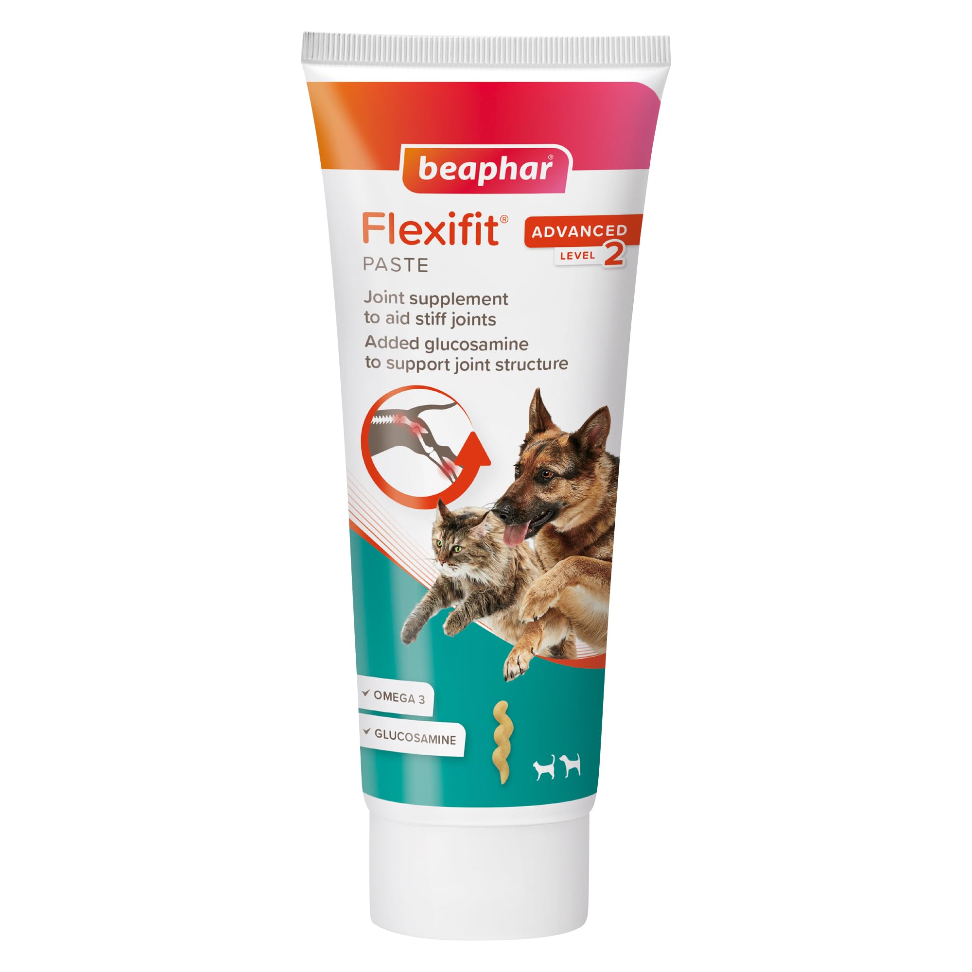 Beaphar Flexifit Joint Supplement Paste for Dogs & Cats - 250g | Aids Mobility & Soothes Stiff Joints