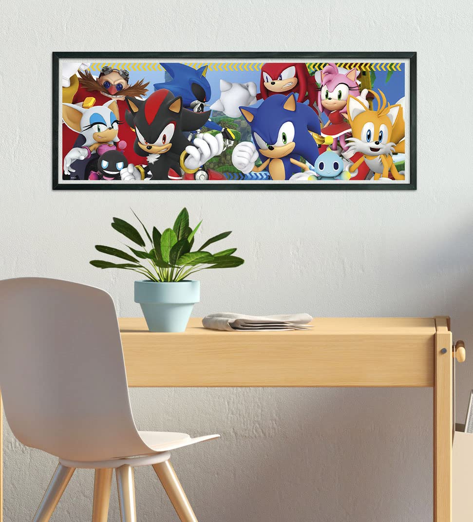 Clementoni Sonic Supercolor 10-in-1 Jigsaw Puzzle Set - 330 Pieces for Ages 4+