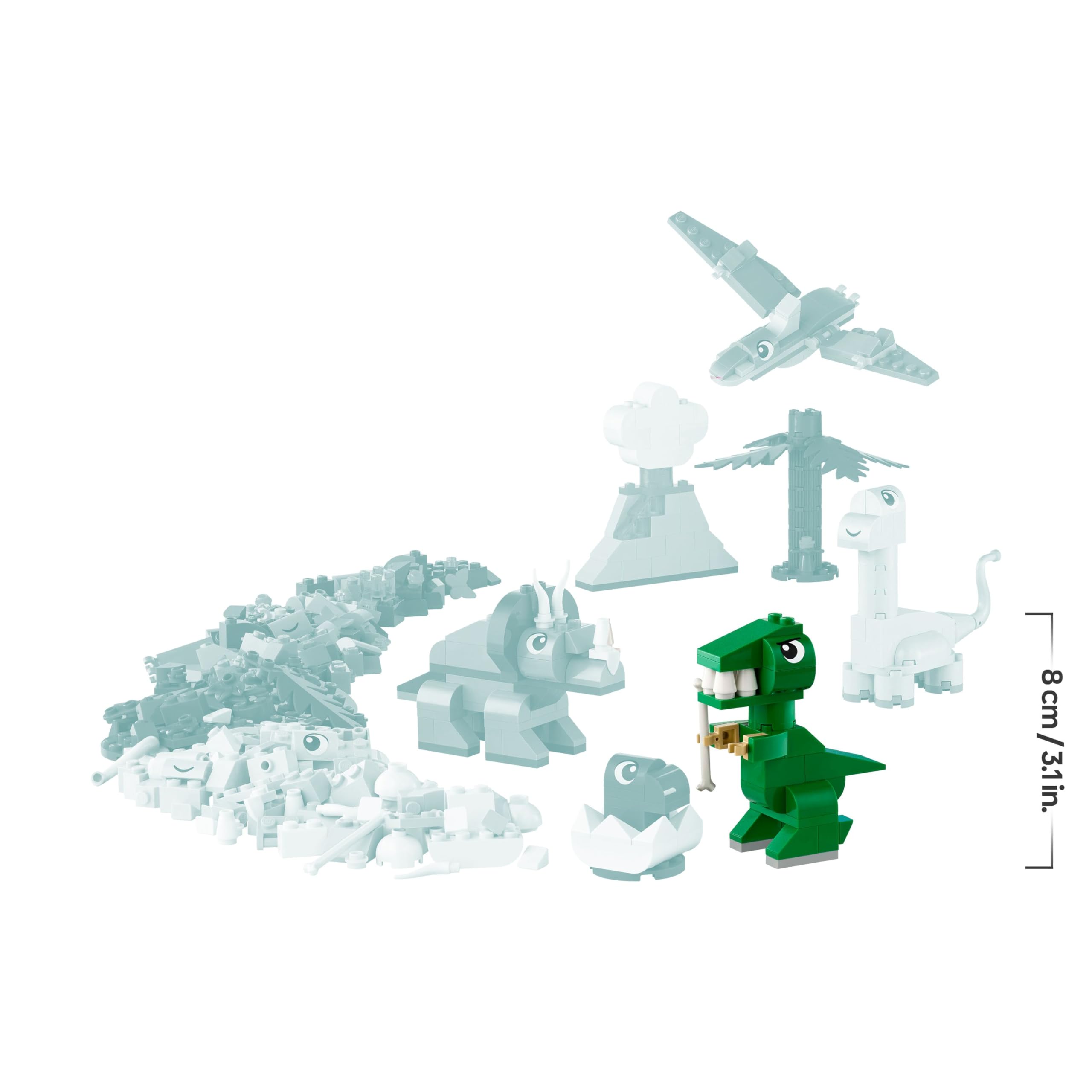 LEGO Classic Creative Dinosaurs Set 11041 - Build T. Rex & Triceratops | Ages 5+ 9