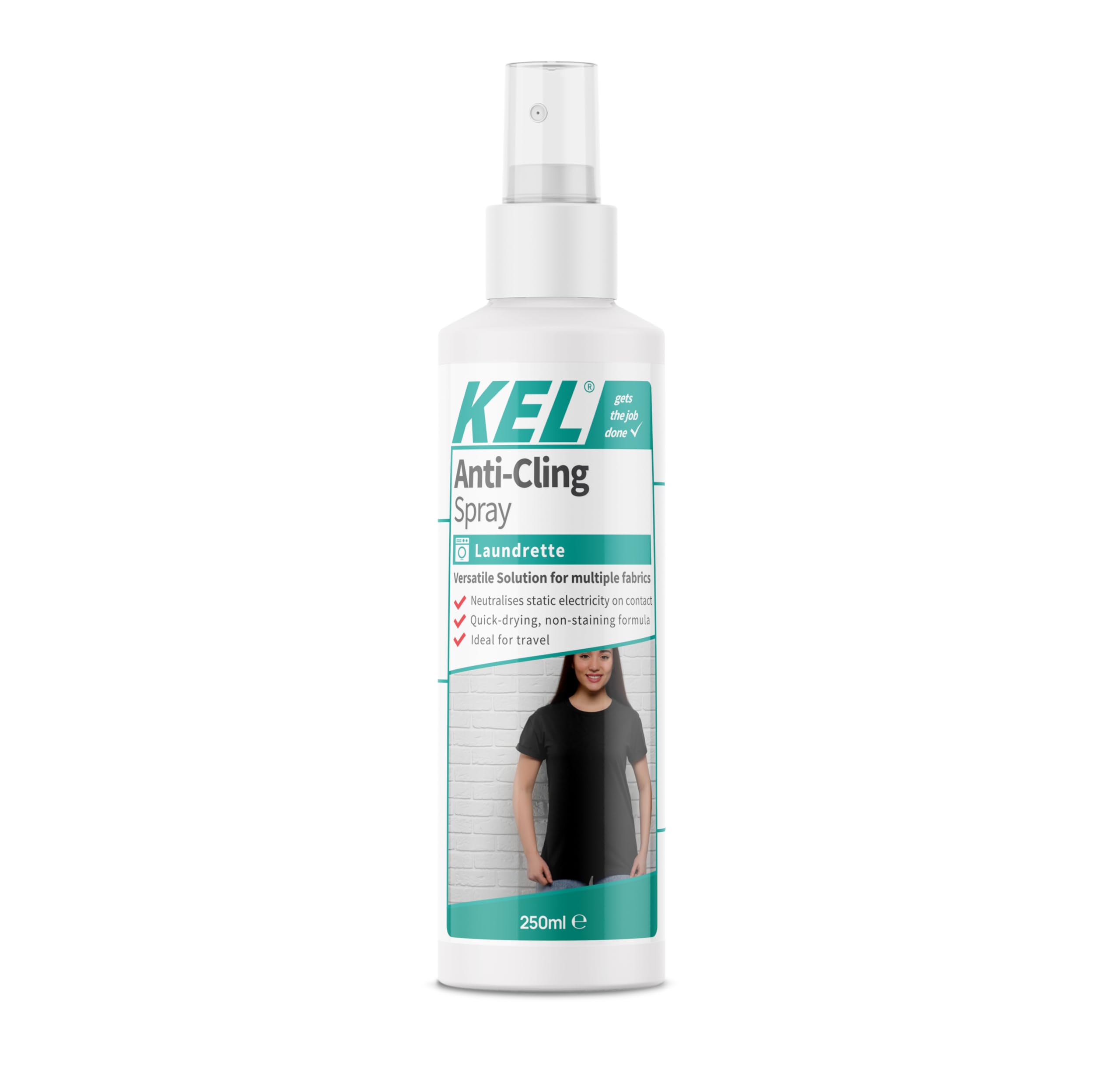 KEL Anti-Static Spray for Clothes - Eliminates Static Charge & Smooths Creases | 250ml 1