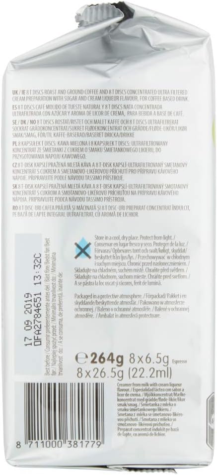 Tassimo Latte Macchiato Baileys Medium Roast Coffee Capsules, 16 Count