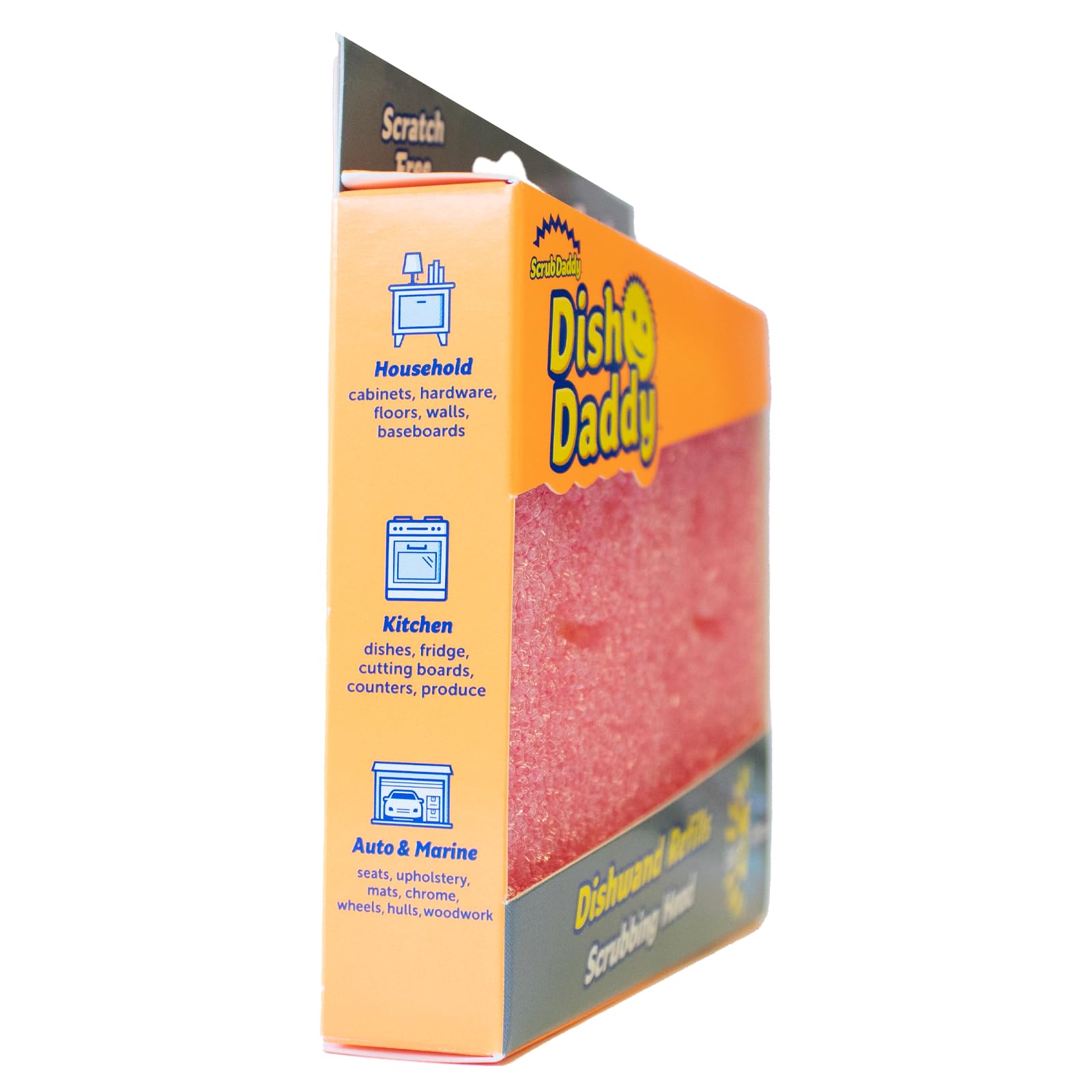 Scrub Daddy Dish Wand Replacement Heads - Soap Dispensing Scrubber Refills | Pink | 2 Pack 4