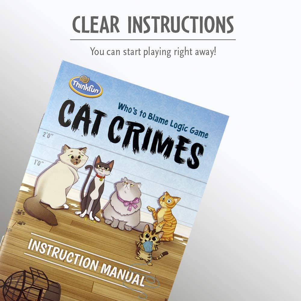 ThinkFun Cat Crimes Brain Teaser Logic Challenge Game for Kids and Adults Age 8+ 4