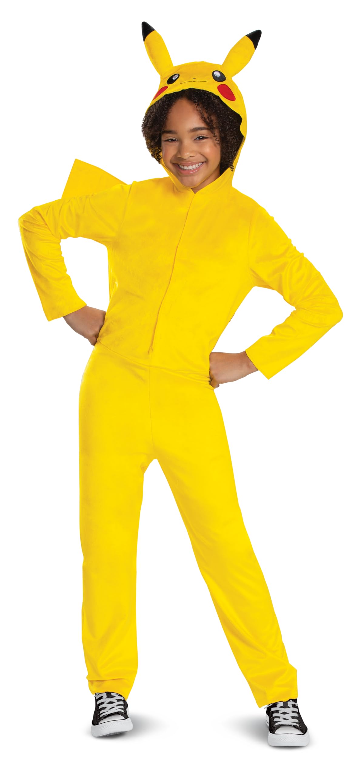 Disguise Pokémon Pikachu Costume - Kids Jumpsuit with Dimensional Hood 3