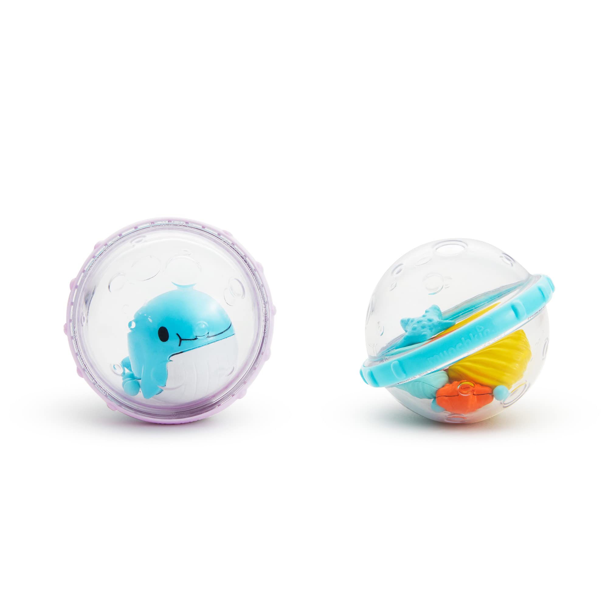 Munchkin Float and Play Bubbles Bath Toy - Sensory Stimulation, Easy Grasp | 2 Count Pack